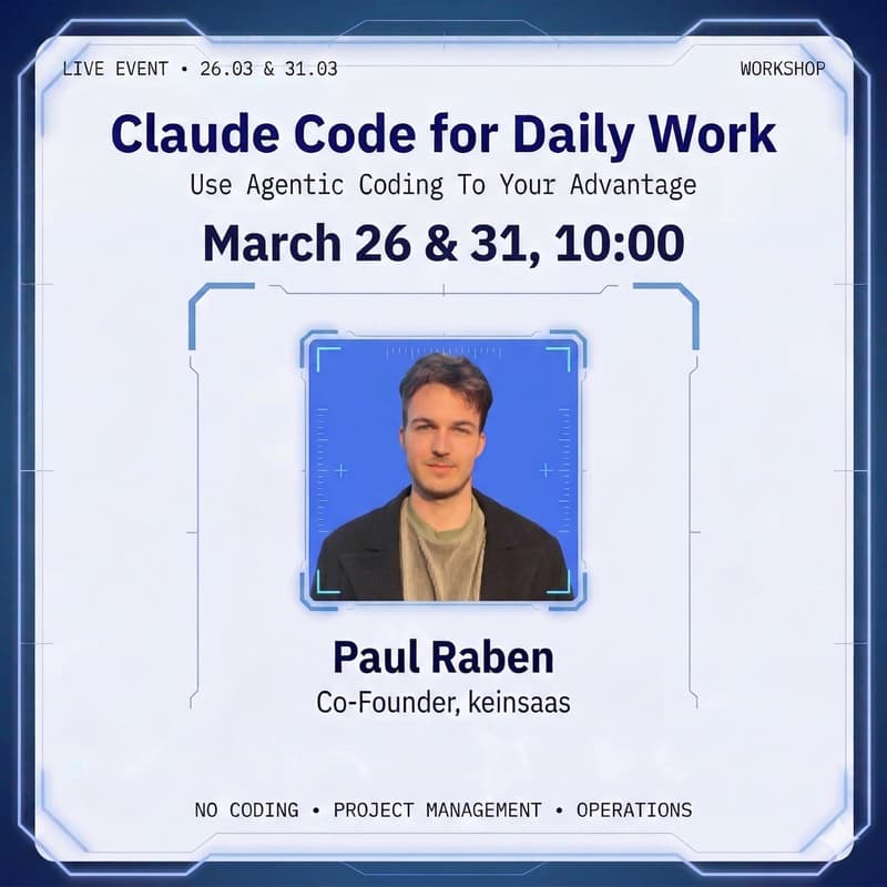 Cover Image for Claude Code for Daily Work (1/2) - no coding