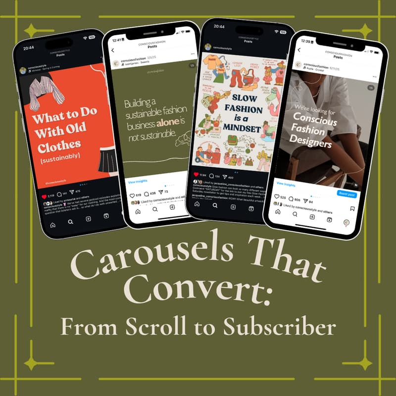 Cover Image for 📲 Carousels That Convert: From Scroll to Subscriber