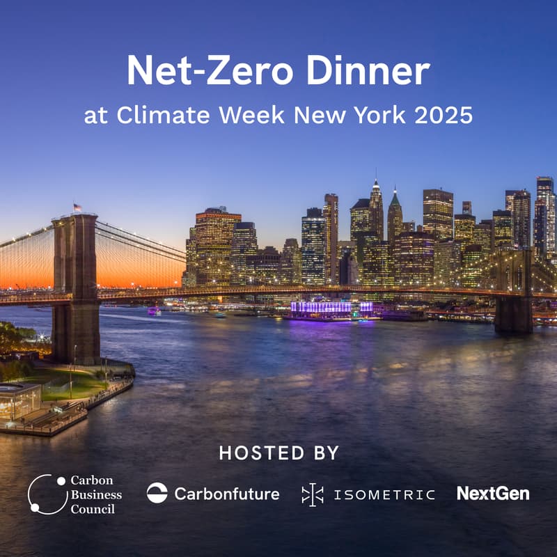 Cover Image for Achieving Net-Zero: Exclusive Climate Week NYC Dinner
