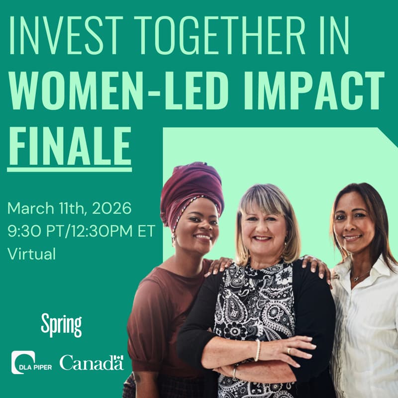 Cover Image for Invest Together in Women-Led Impact Finale