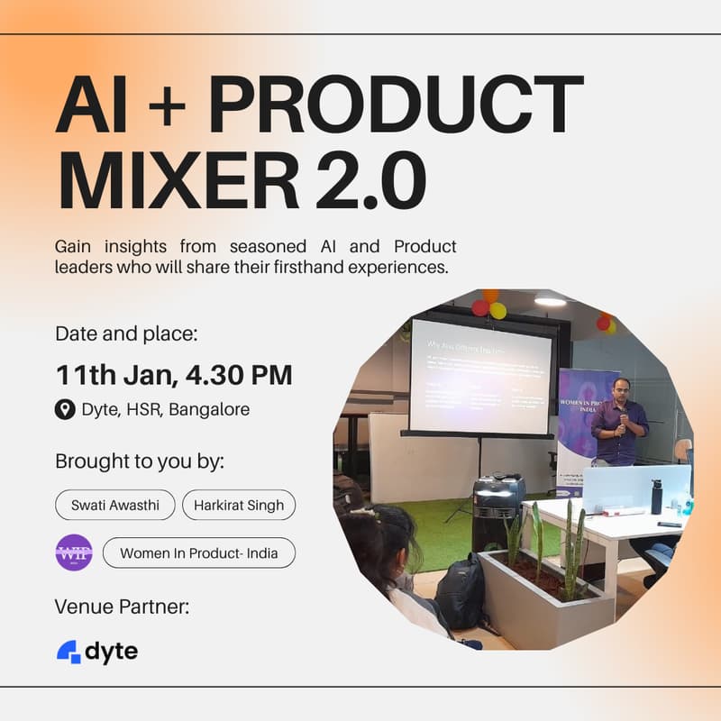 Cover Image for AI + Product Mixer Bangalore 2.0