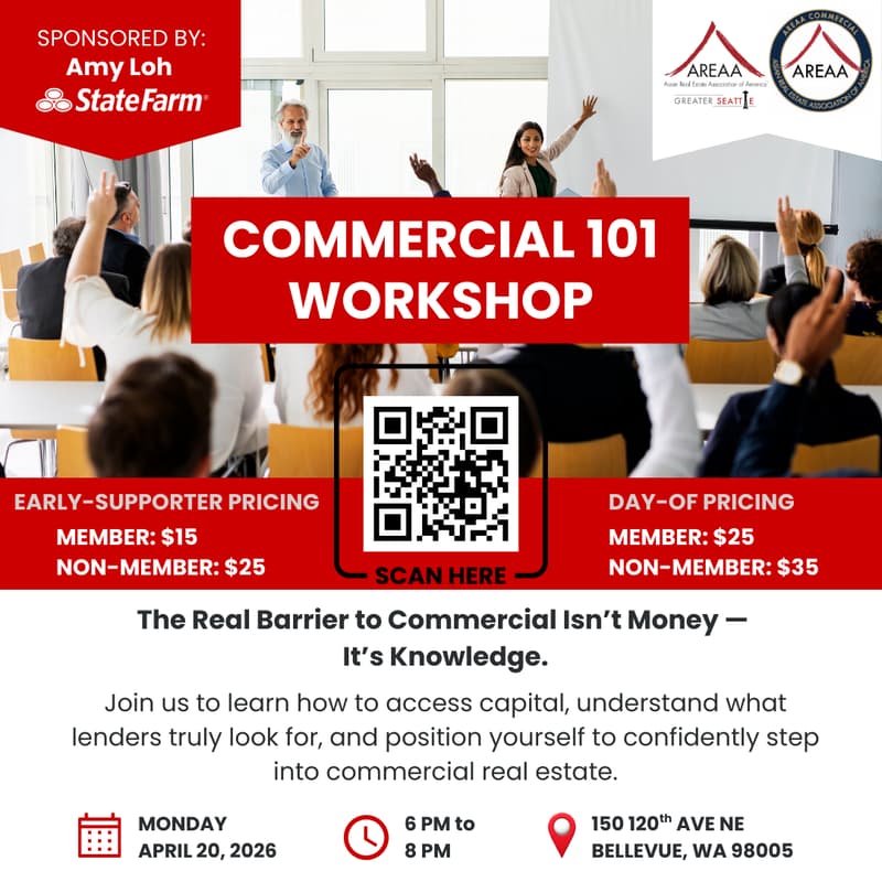Cover Image for COMMERCIAL 101 WORKSHOP by AREAA Greater Seattle