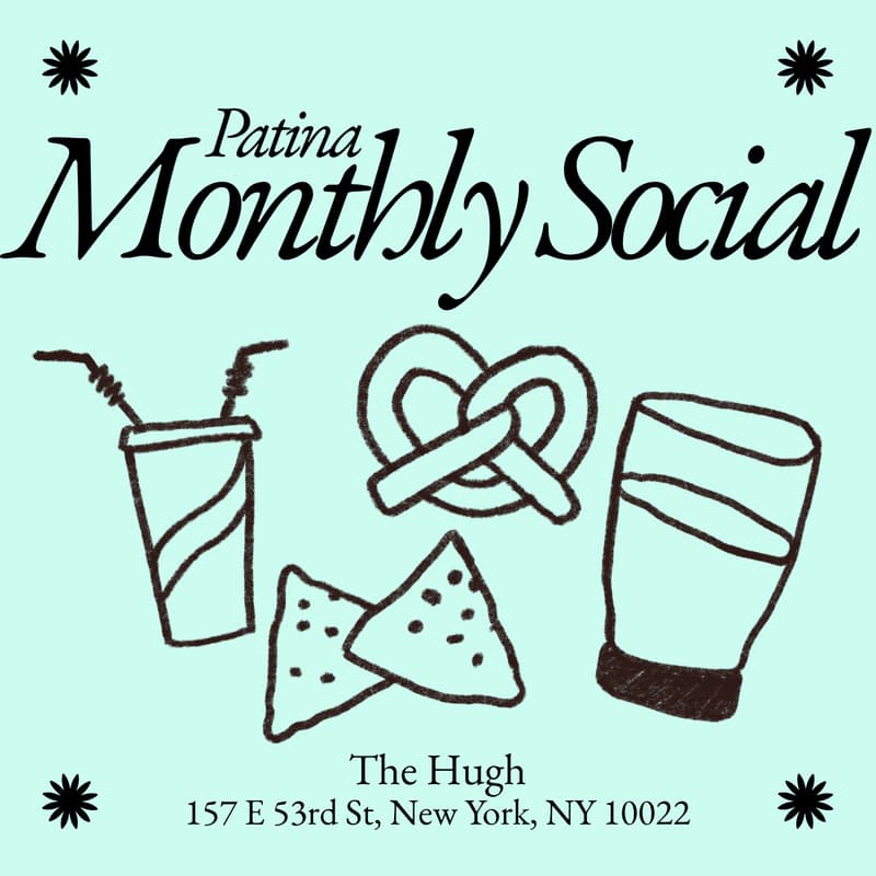 Cover Image for Patina Monthly Social 4/22 @ The Hugh