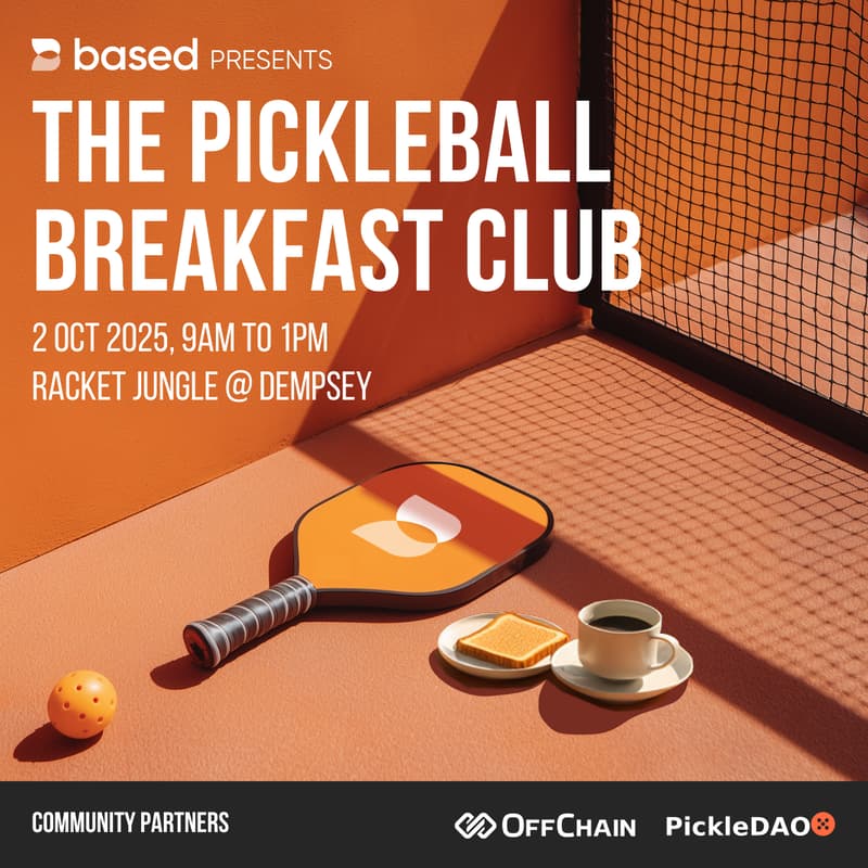 Cover Image for Based Pickleball Breakfast @ Token2049 Singapore ๐ธ๐ฌ
