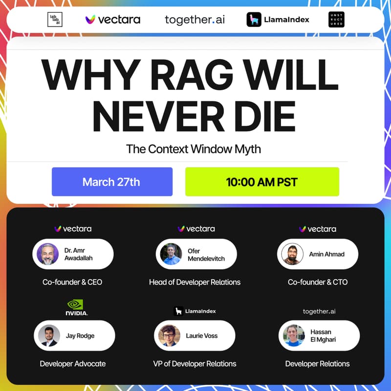 Cover Image for Why RAG will Never Die - The Context Window Myth