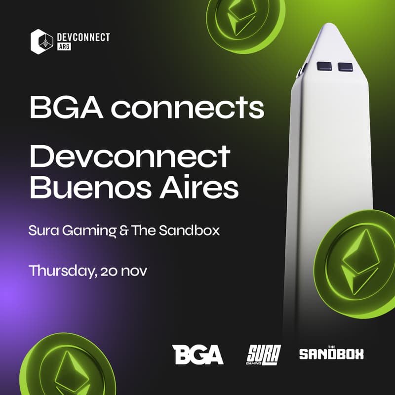 Cover Image for 👾 BGA Connects📍 Devconnect Buenos Aires with Sura Gaming & The Sandbox