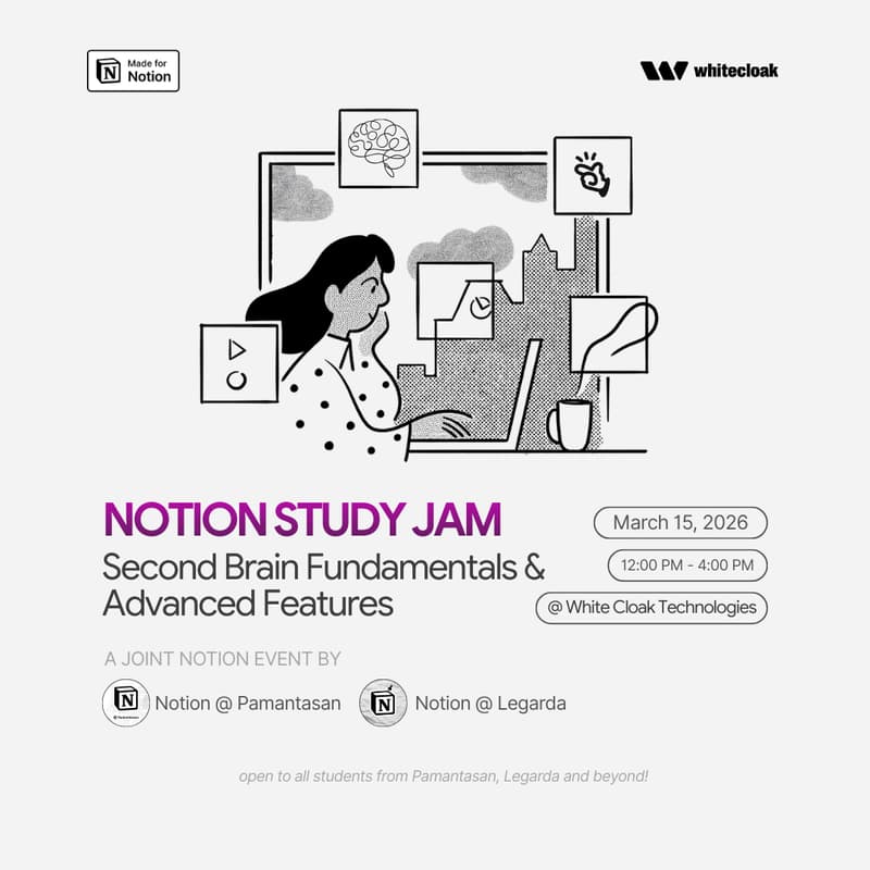 Cover Image for Notion Study Jam: Second Brain Fundamentals & Advanced Features