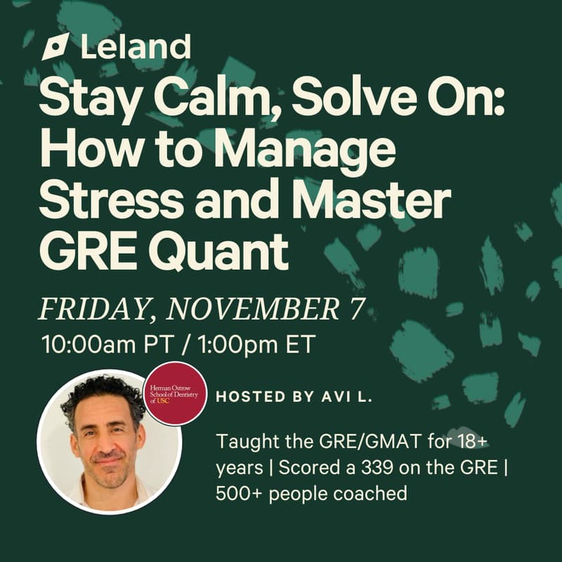 Cover Image for Stay Calm, Solve On: How to Manage Stress and Master GRE Quant