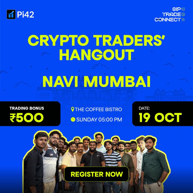 Cover Image for Pi42 Crypto Tradersβ Hangout - Navi Mumbai
