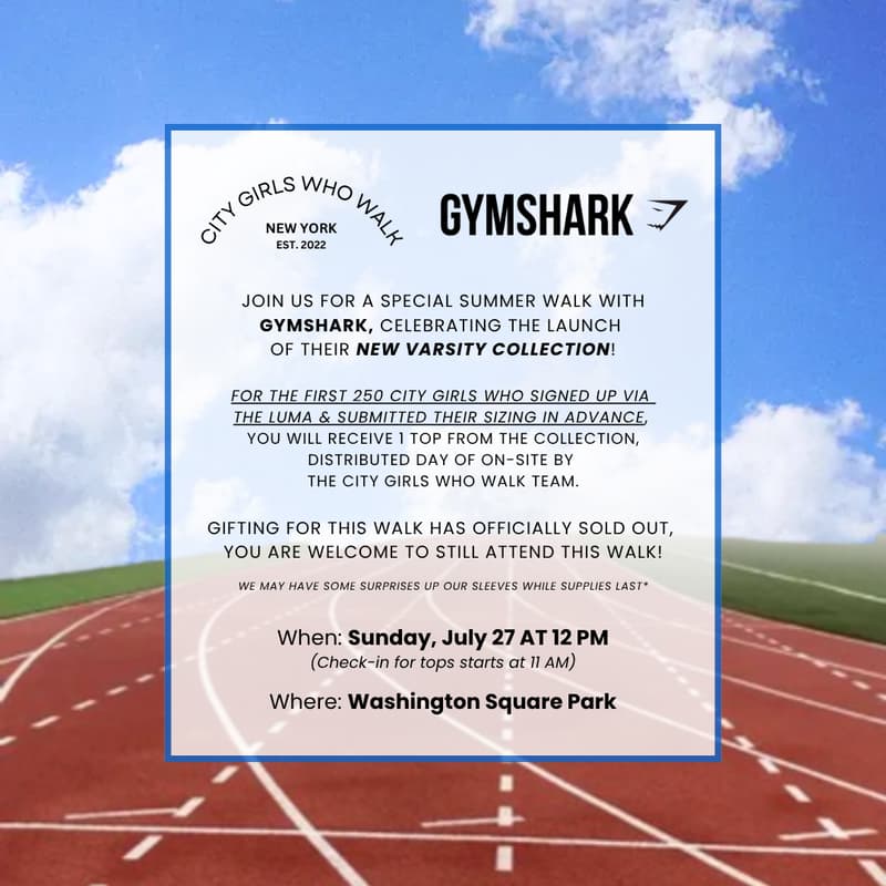 Cover Image for Gymshark Walk - Walk Reminders Here!