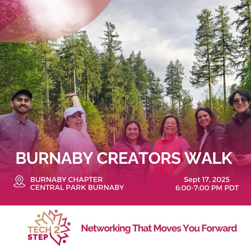 Cover Image for Burnaby TechTalkWalk – Step Outside. Spark Ideas. Build Connections.