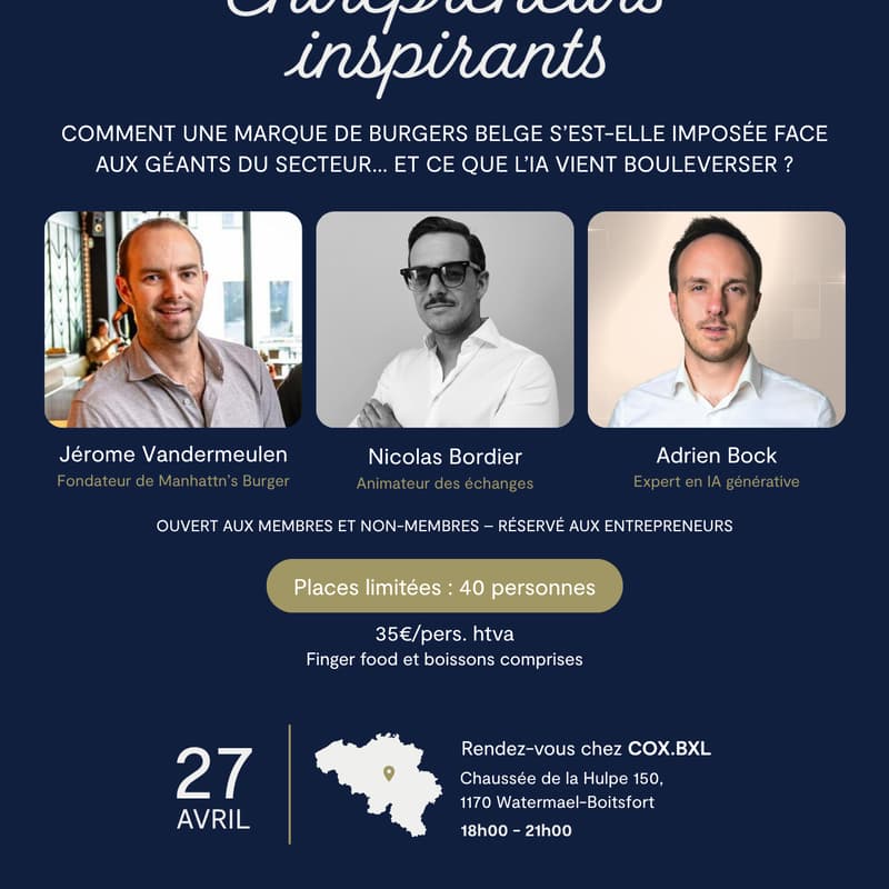 Cover Image for Comment une marque de burgers belge s’est-elle imposée face aux géants du secteur… et ce que l’IA vient bouleverser ?