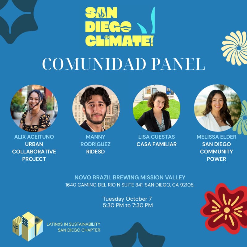 Cover Image for San Diego Climate Week Comunidad Panel