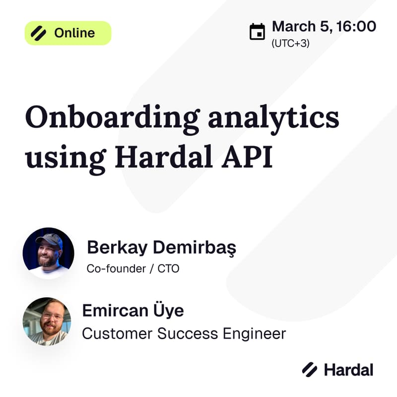 Cover Image for Onboarding analytics using Hardal API