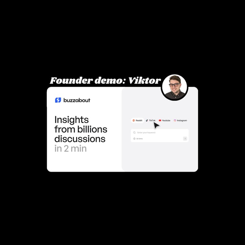 Cover Image for Unlock Insights of 1B+ Users [Buzzabout.ai]