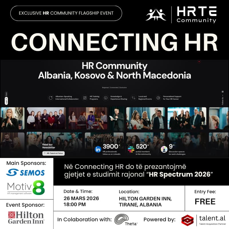 Cover Image for HRTE: Connecting HR - Tiranë
