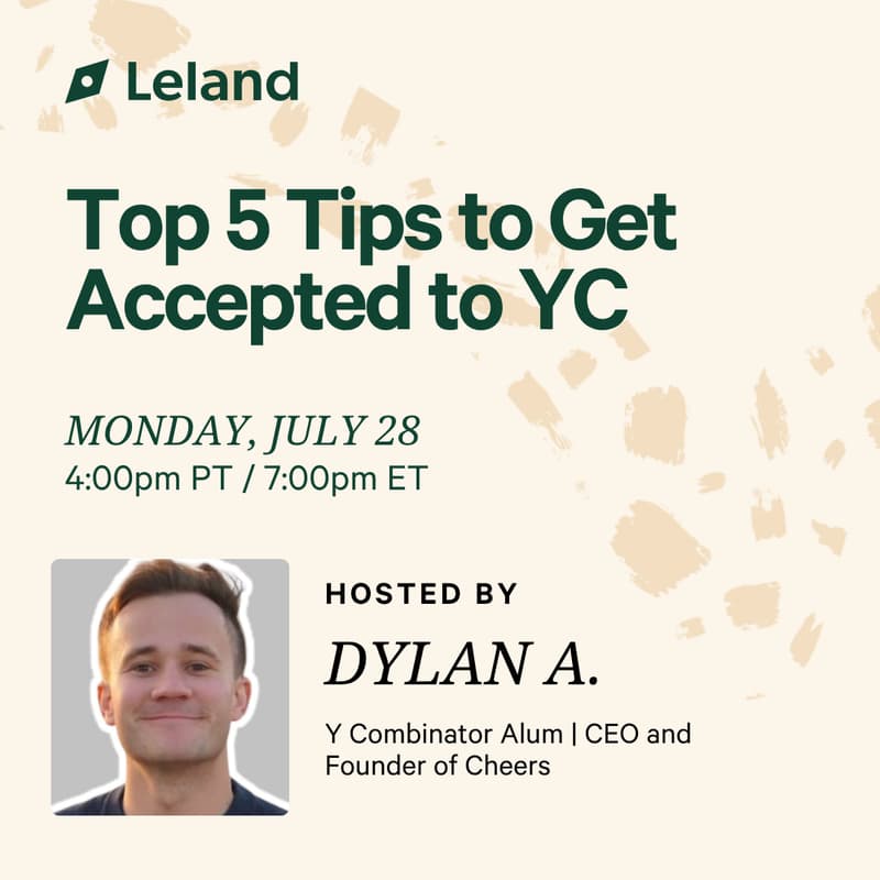 Cover Image for Top 5 Tips to Get Accepted to YC