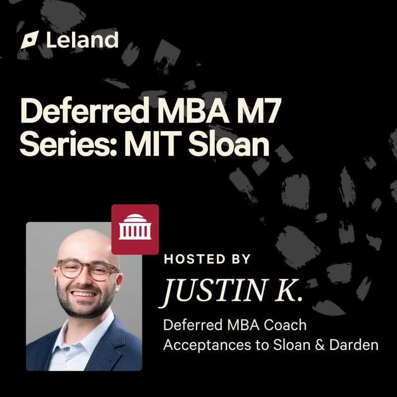 Cover Image for Deferred MBA M7 Series: MIT Sloan