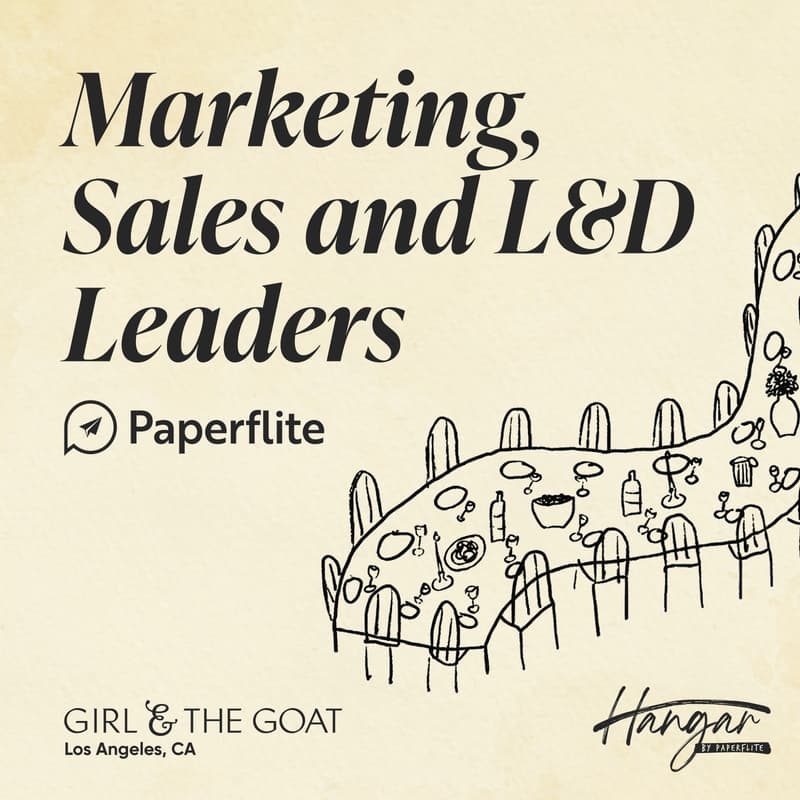 Cover Image for An Exclusive Dinner for Sales, Marketing & L&D Leaders