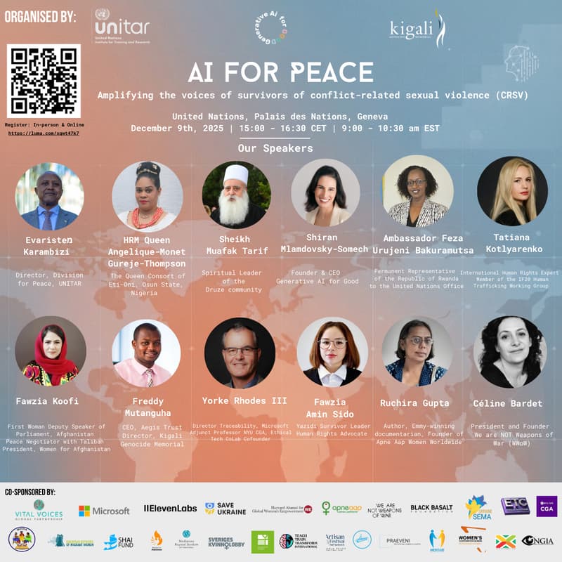 Cover Image for AI for Peace: Amplifying the voices of survivors of conflict-related sexual violence (CRSV)