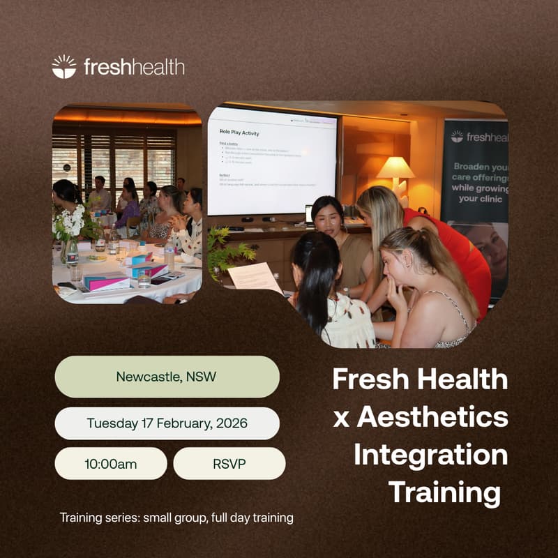 Cover Image for Fresh Health x Aesthetics Training | Newcastle, NSW