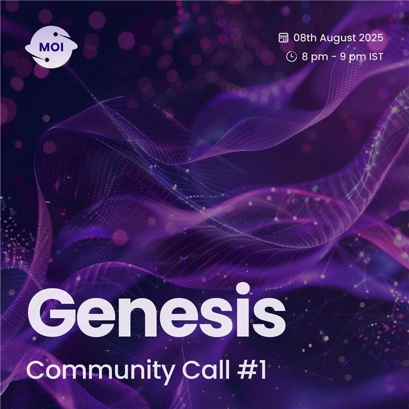 Cover Image for MOI Community Call #1 (Genesis)