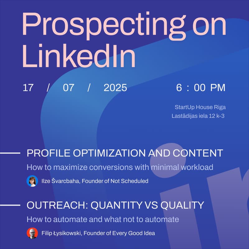 Cover Image for Prospecting on LinkedIn (Signing Clients Meetup)