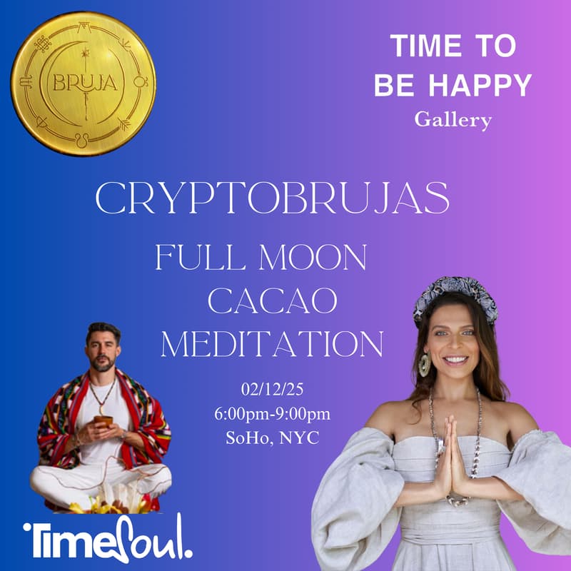 Cover Image for CryptoBrujas: Full Moon Meditation & Cacao Activation