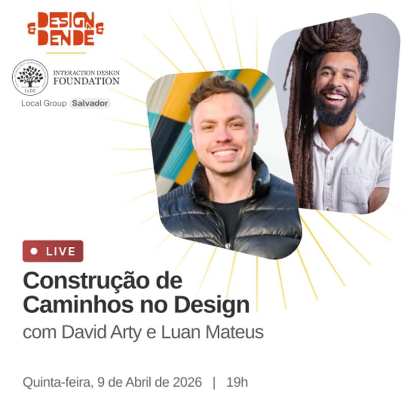 Imagem de capa para IXDF + D&D Convidam: Construção de Caminhos no Design