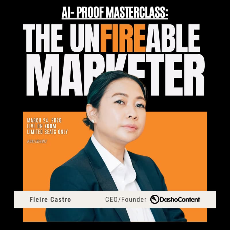 Cover Image for AI-PROOF MASTERCLASS: The Unfireable Marketer
