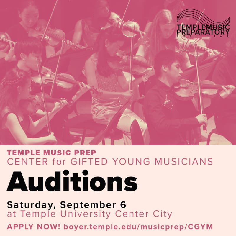 Cover Image for Center for Gifted Young Musicians Auditions