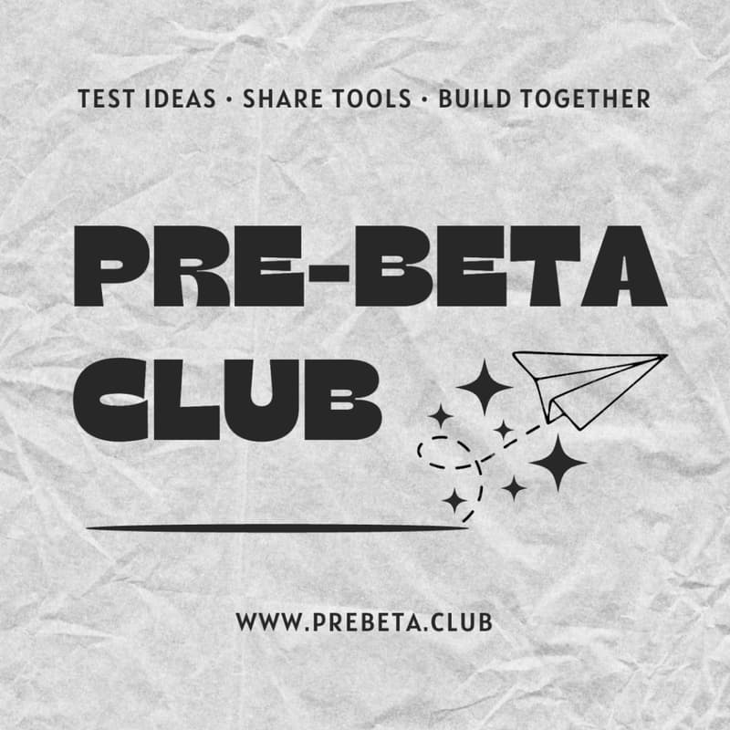 Cover Image for Pre-Beta Club