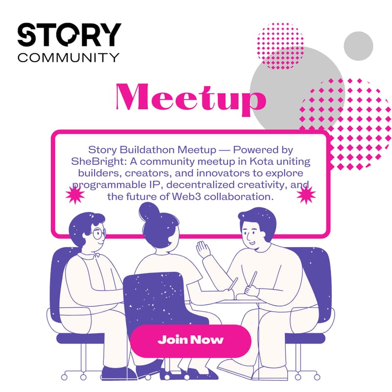 Cover Image for Story Buildathon Meetup β Powered by SheBright