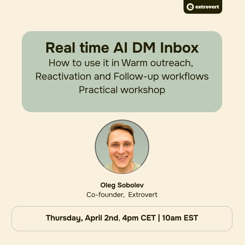 Cover Image for AI DM Unibox: How to use it in Warm outreach, Reactivation, and Follow-up workflows
