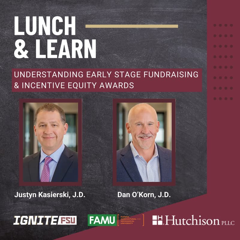 Cover Image for Lunch & Learn: Understanding Early Stage Fundraising Instruments and Incentive Equity Awards