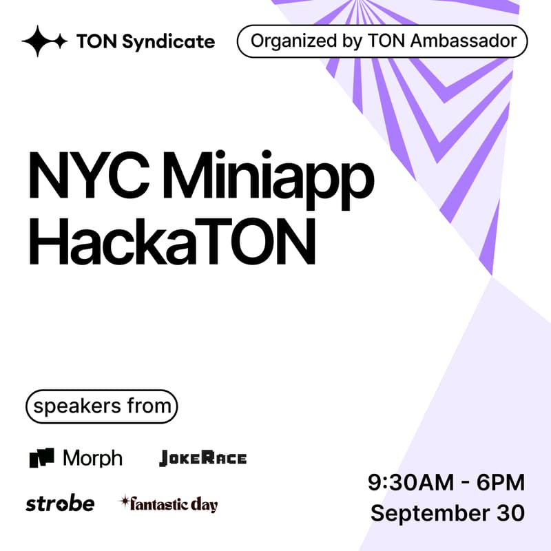 Cover Image for Telegram MiniApp HackaTON @ NYC