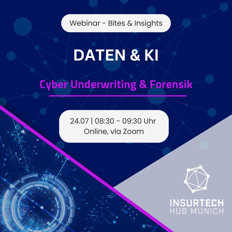 Cover Image for Bites & Insights Webinar : Risiko trifft Realität: Cyber Underwriting und IT-Forensik im Dialog mit Markel & intersoft consulting