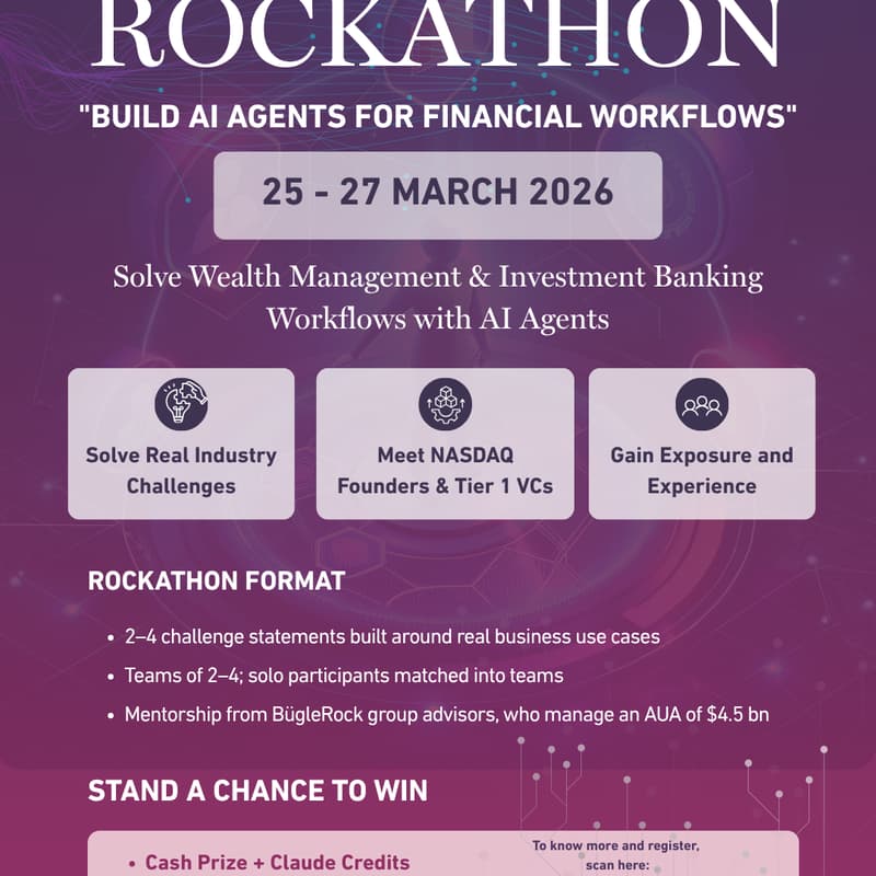 Cover Image for ROCKATHON 2026 — Build AI Agents for Financial Workflows