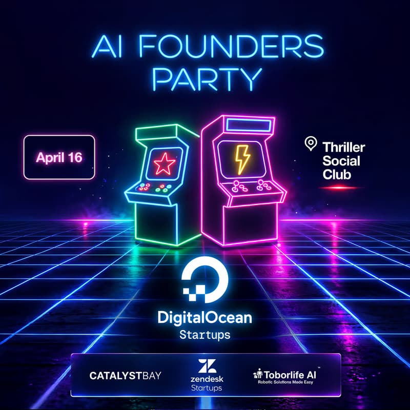 Cover Image for Slides Down: AI Founders Party by DigitalOcean & Zendesk