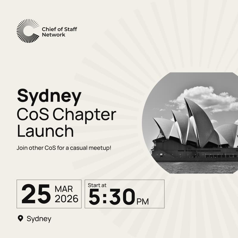 Cover Image for Sydney Chief of Staff Network Chapter Launch
