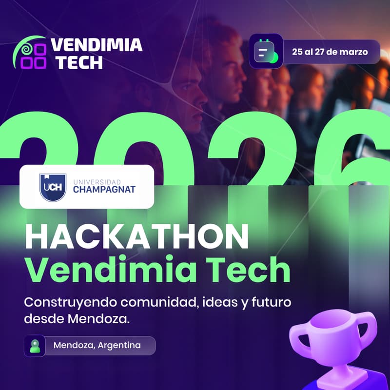 Foto de portada de VendimiaTech Hackathon: 🧑‍💻 IA + Blockchain