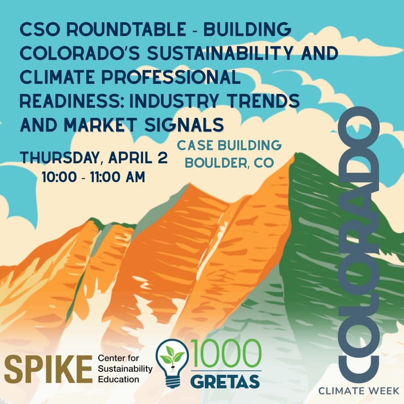 Cover Image for CSO Roundtable - Building CO's Sustainability & Climate Professional Readiness