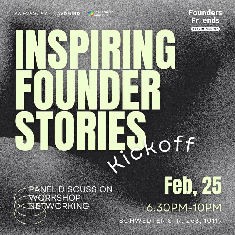Cover Image for Founders & Friends Berlin Meetup - 2026 Kickoff - Inspiring Founder Stories
