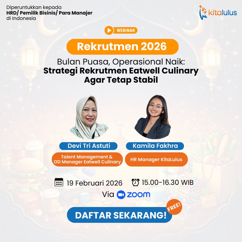 Cover Image for Bulan Puasa, Operasional Naik: Strategi Rekrutmen Eatwell Culinary Agar Tetap Stabil