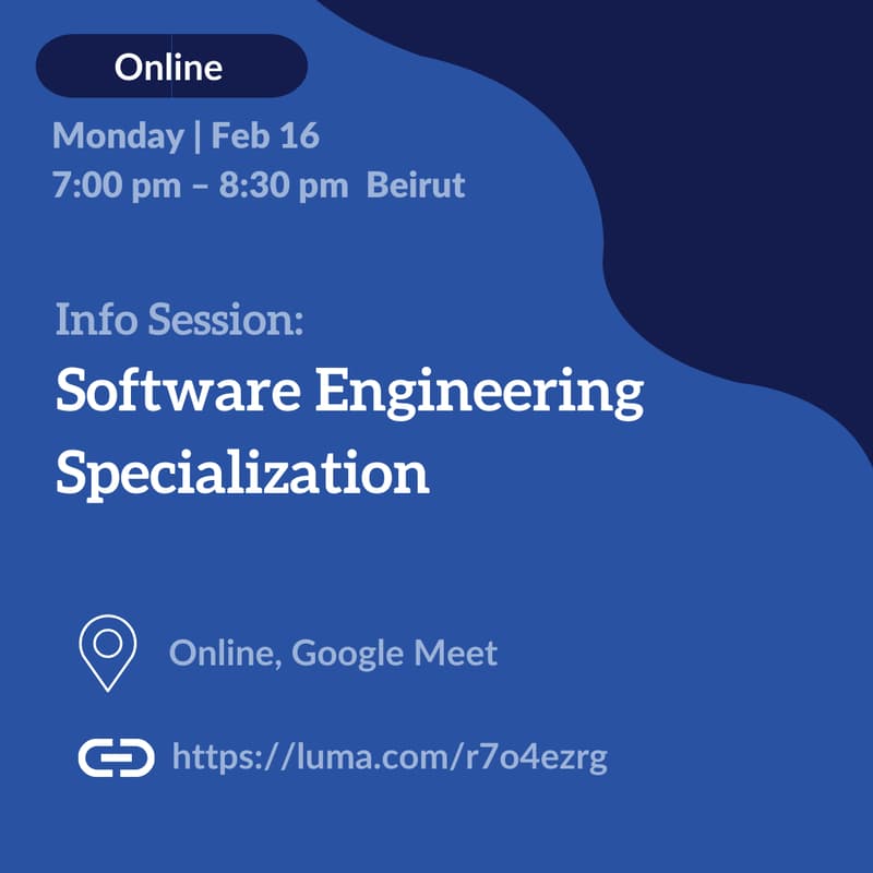Cover Image for Software Engineering Specialization - Info Session
