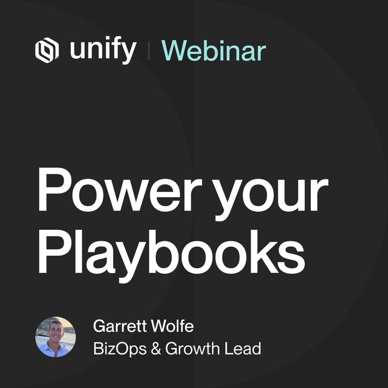 Cover Image for Unify Webinar: Power your Playbooks
