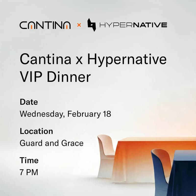 Cover Image for Cantina x Hypernative VIP Dinner