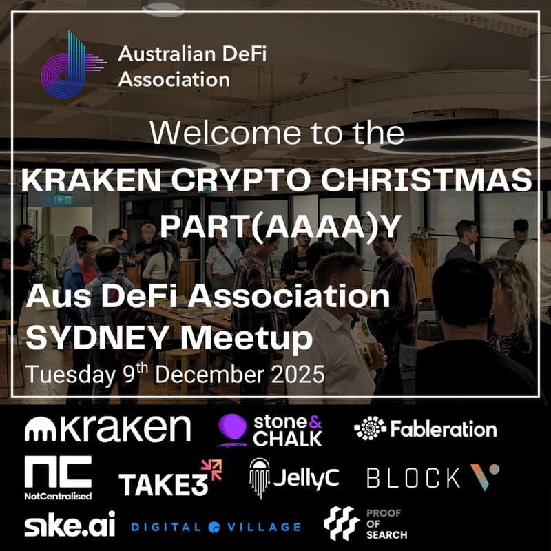 Cover Image for Aus DeFi Association (SYDNEY) - 9th December 2025