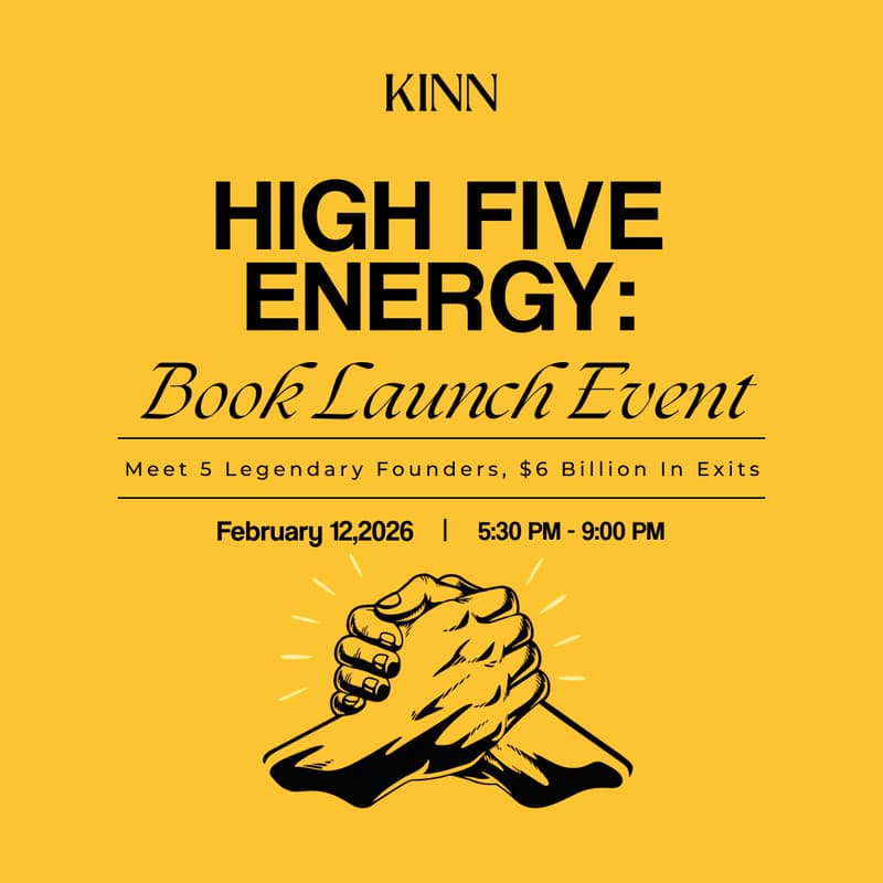 Cover Image for HIGH FIVE ENERGY Book Launch: Meet 5 Legendary Founders, $6B+ in Exits