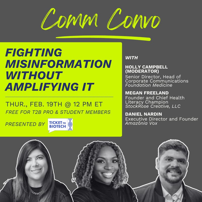 Cover Image for T2B February Comm Convo: Fighting Misinformation Without Amplifying It